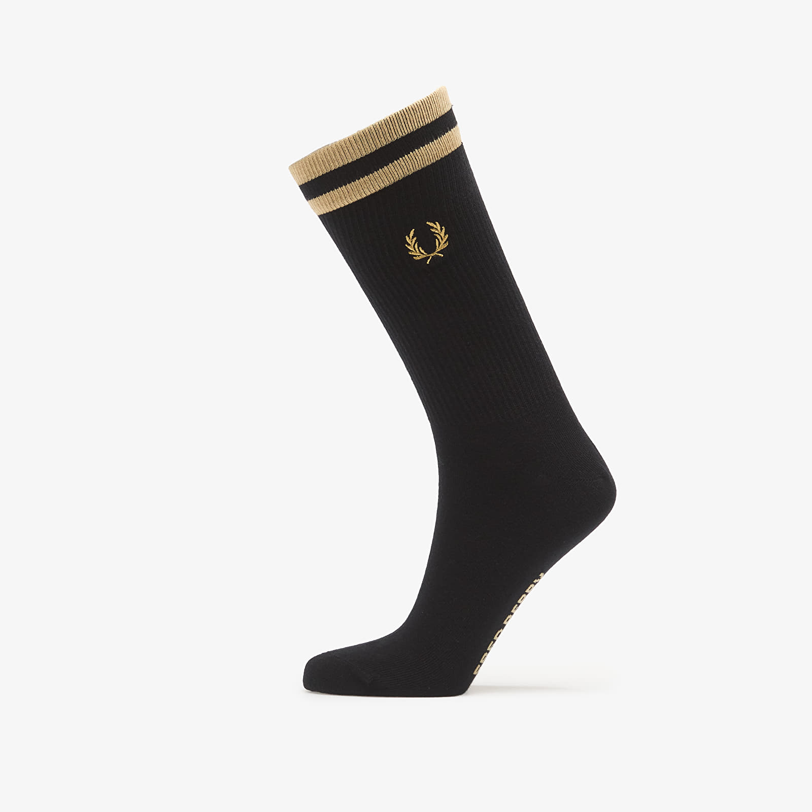 Ponožky Fred Perry Tipped Sports Sock Black/ Champagne