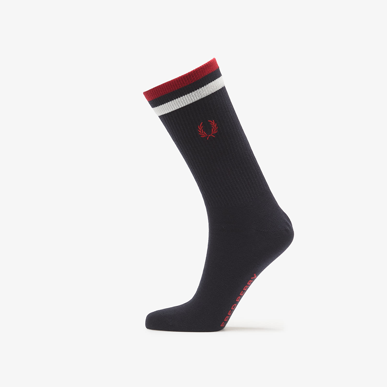 Ponožky Fred Perry Tipped Sports Sock Navy/ Snow White/ Burnt Red