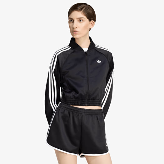 Μπουφάν adidas Satin Sst Jacket Black/ White