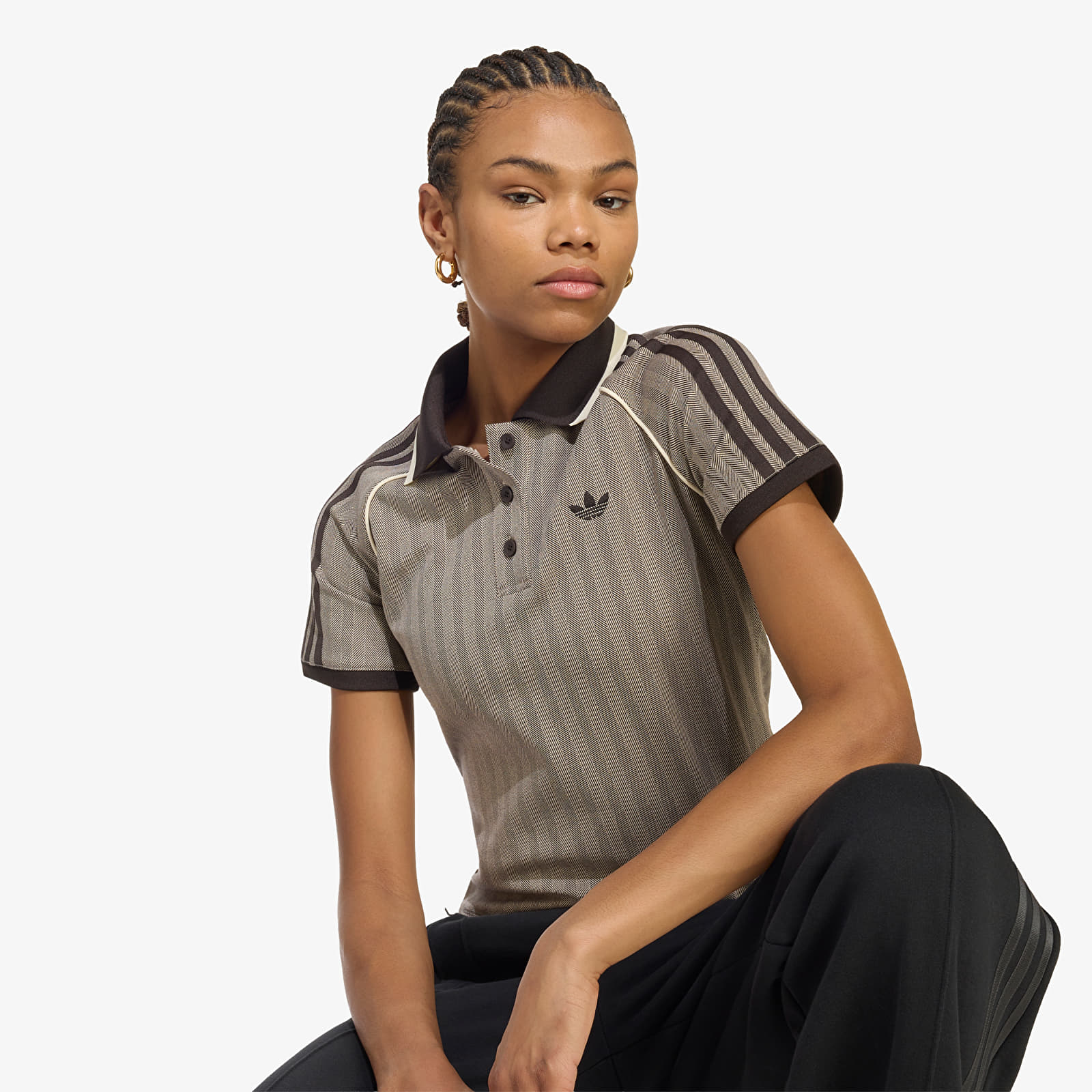 T-shirts adidas Polo Shirt Light Brown