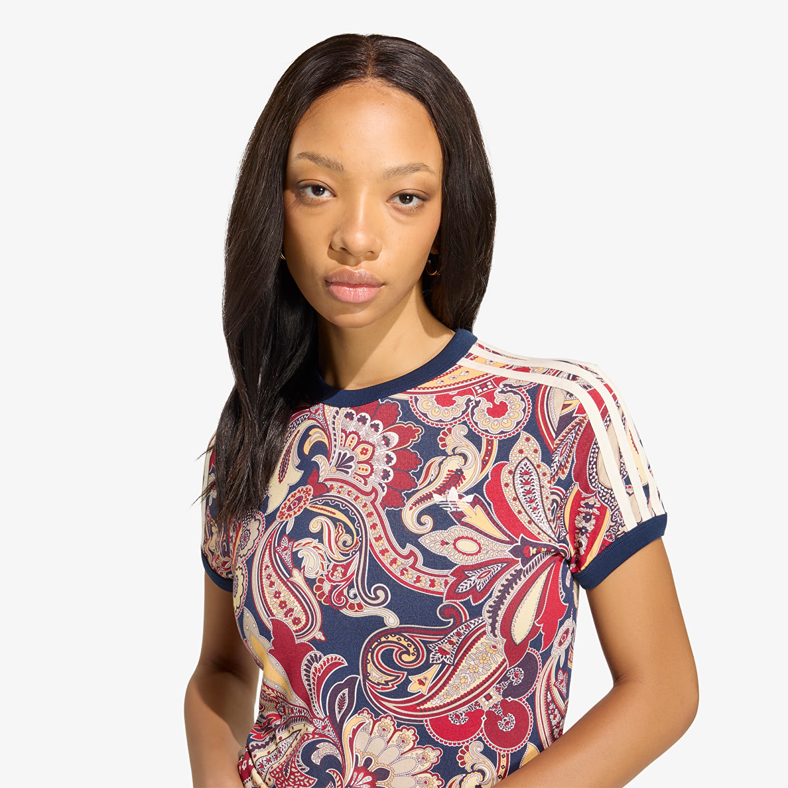T-shirts för kvinnor adidas Liberty London Cali T-Shirt Multicolor/ Night Indigo/ Sand Strata