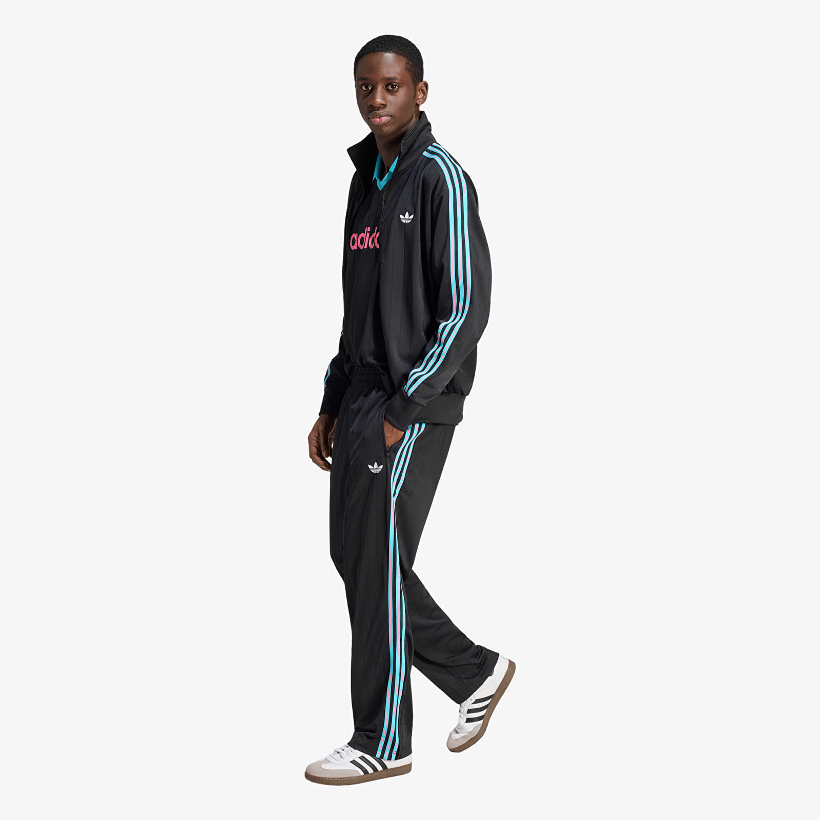 Joggebukser for menn adidas Firebird Drop Needle Track Tracksuit Bottoms Black