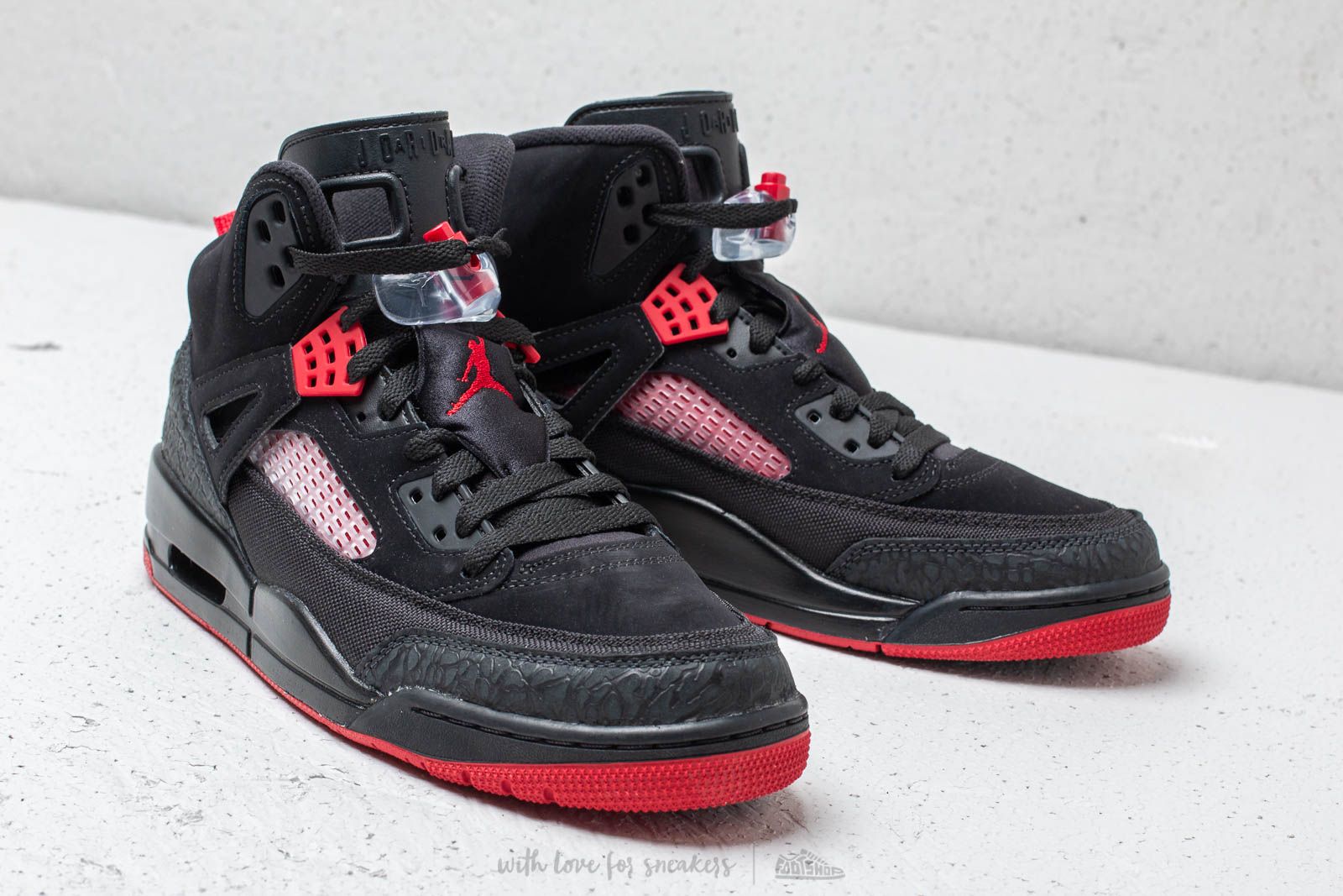 Men s shoes Air Jordan Spizike Black Gym Red Antracite Footshop