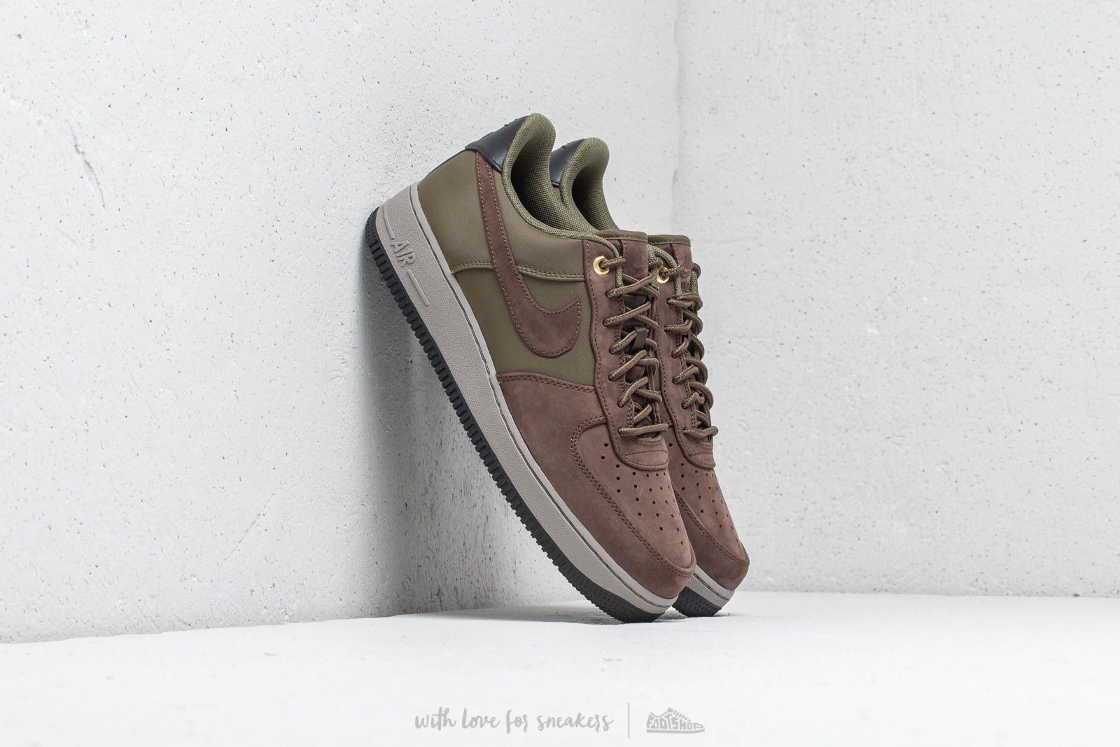 Pánské tenisky a boty Nike Air Force 1´07 Premier Baroque Brown/ Army Olive