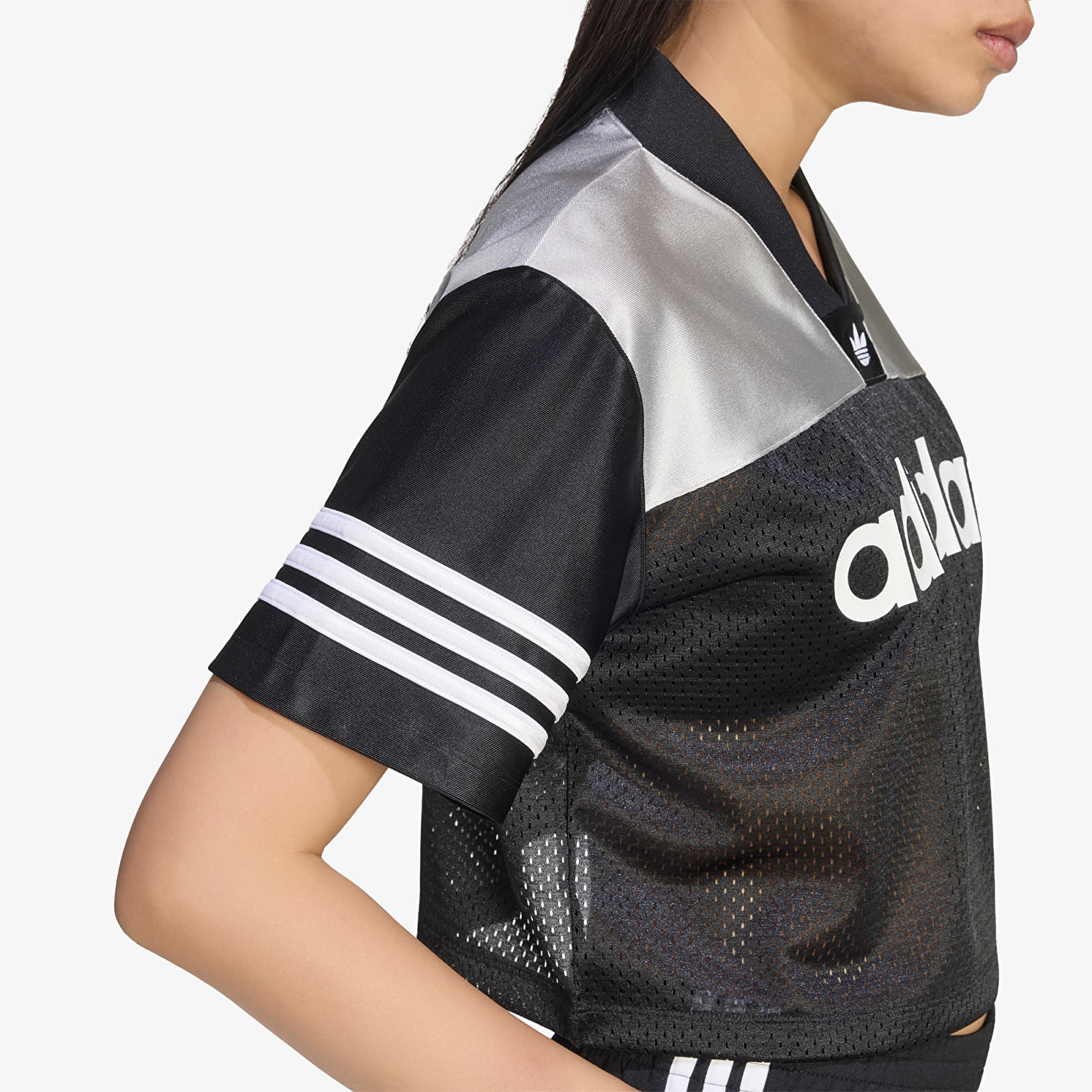Women's jerseys adidas Crop Jersey Black/ Grey Two/ White