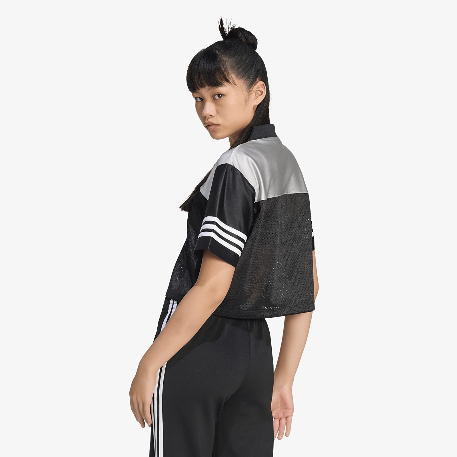 Women's jerseys adidas Crop Jersey Black/ Grey Two/ White