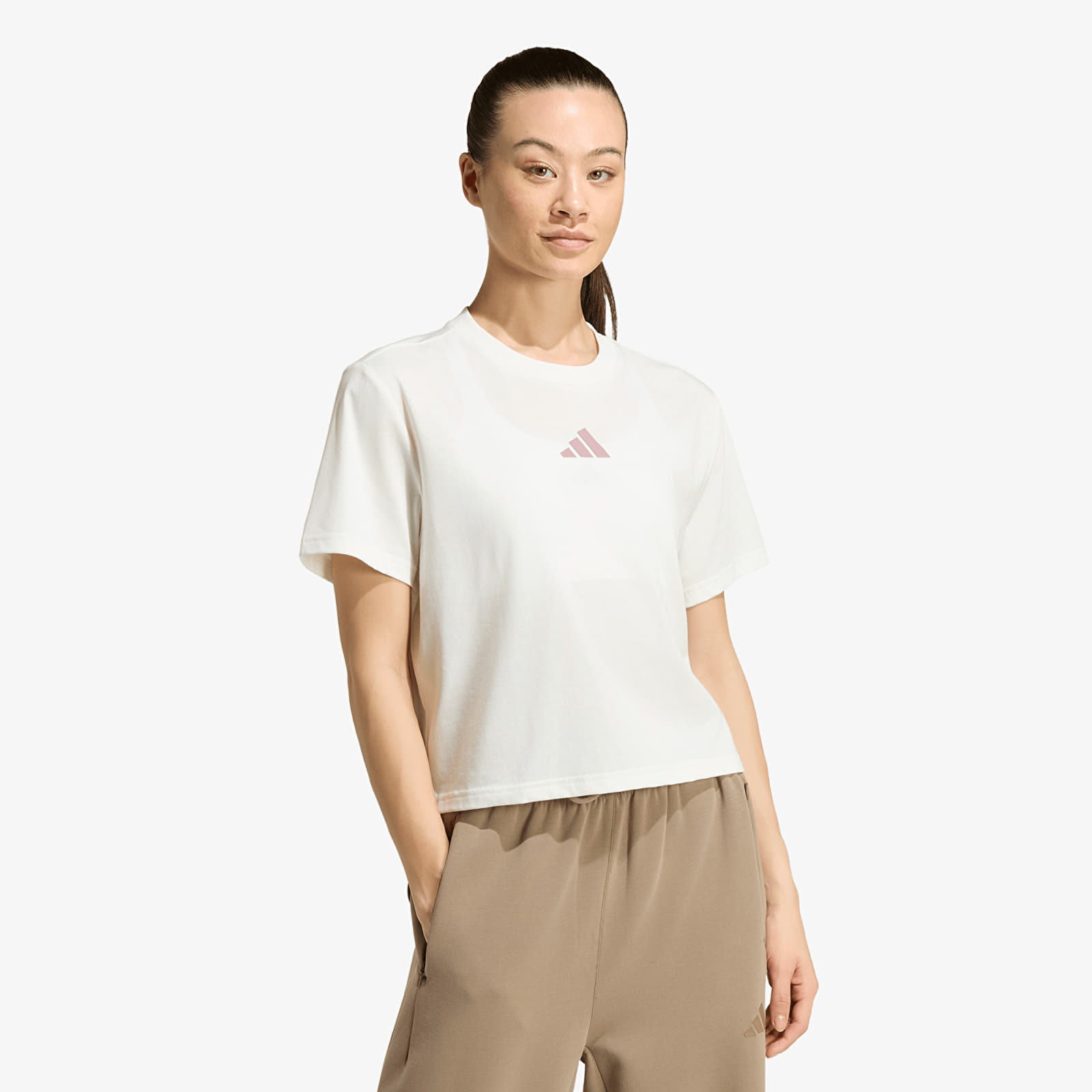 Majice T-shirt adidas W Motion G T Off White