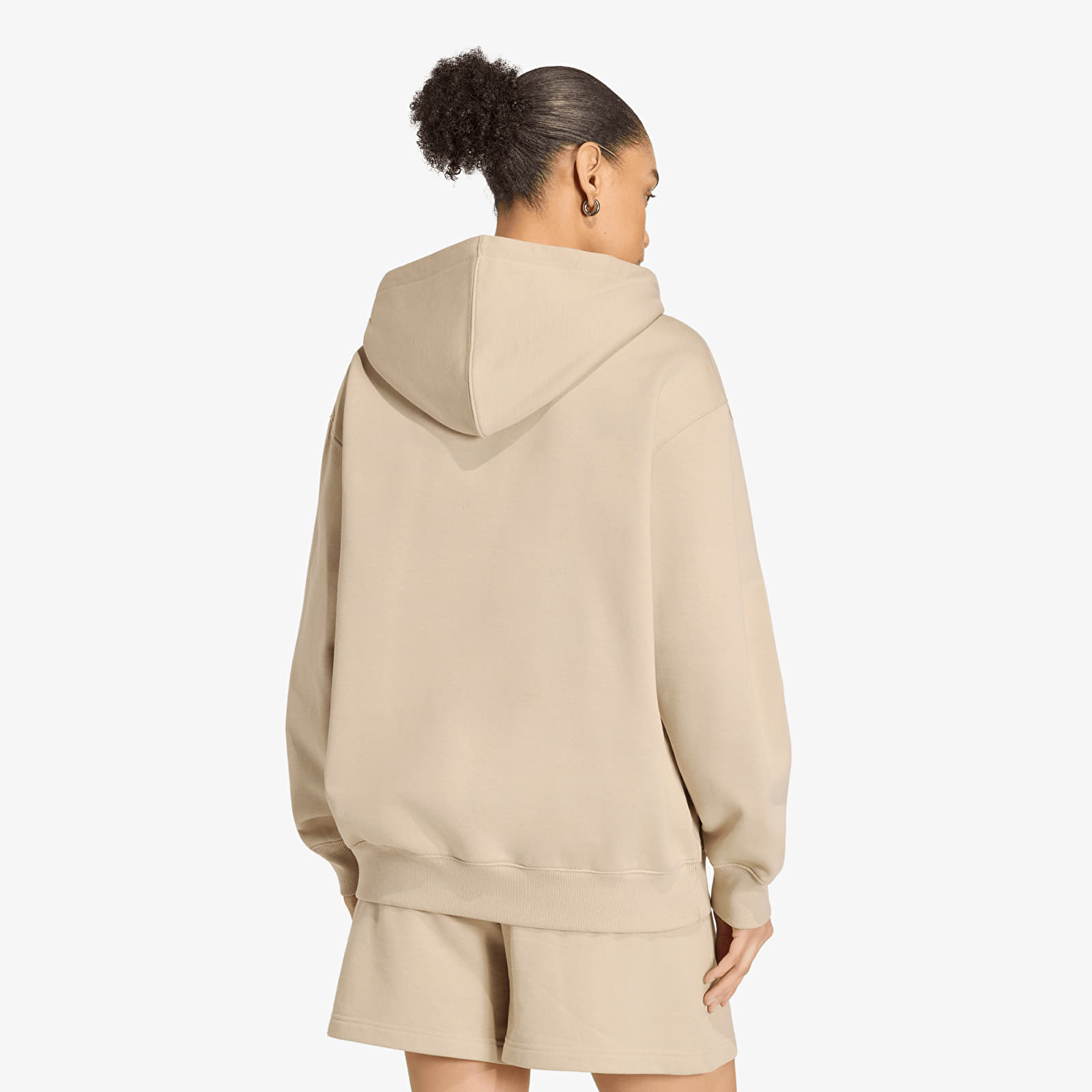 Hoodies and sweatshirts  adidas Ess Fl Hd Os Khaki Three