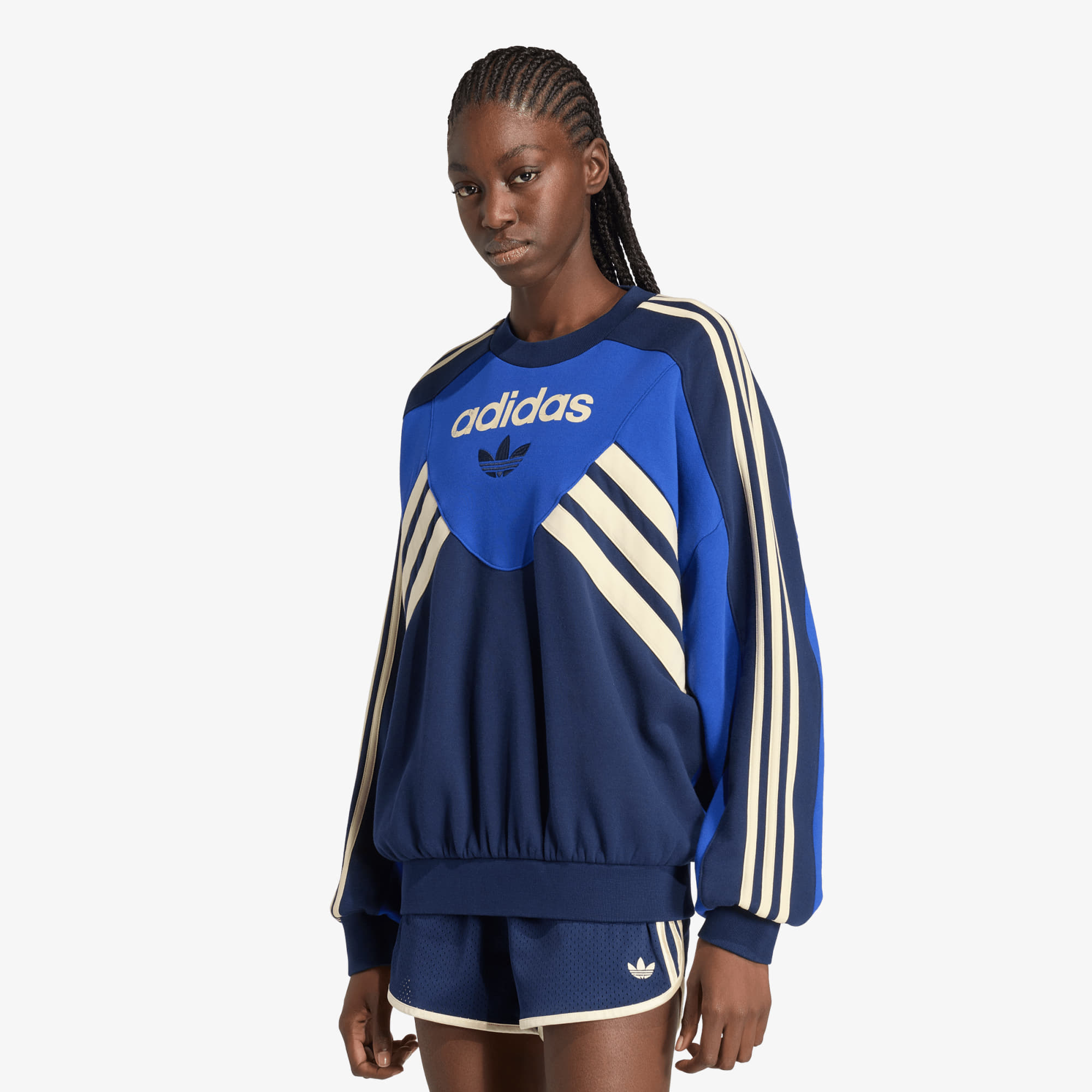 Sweatshirt adidas Graphic Crew Bold Blue/ Night Indigo M
