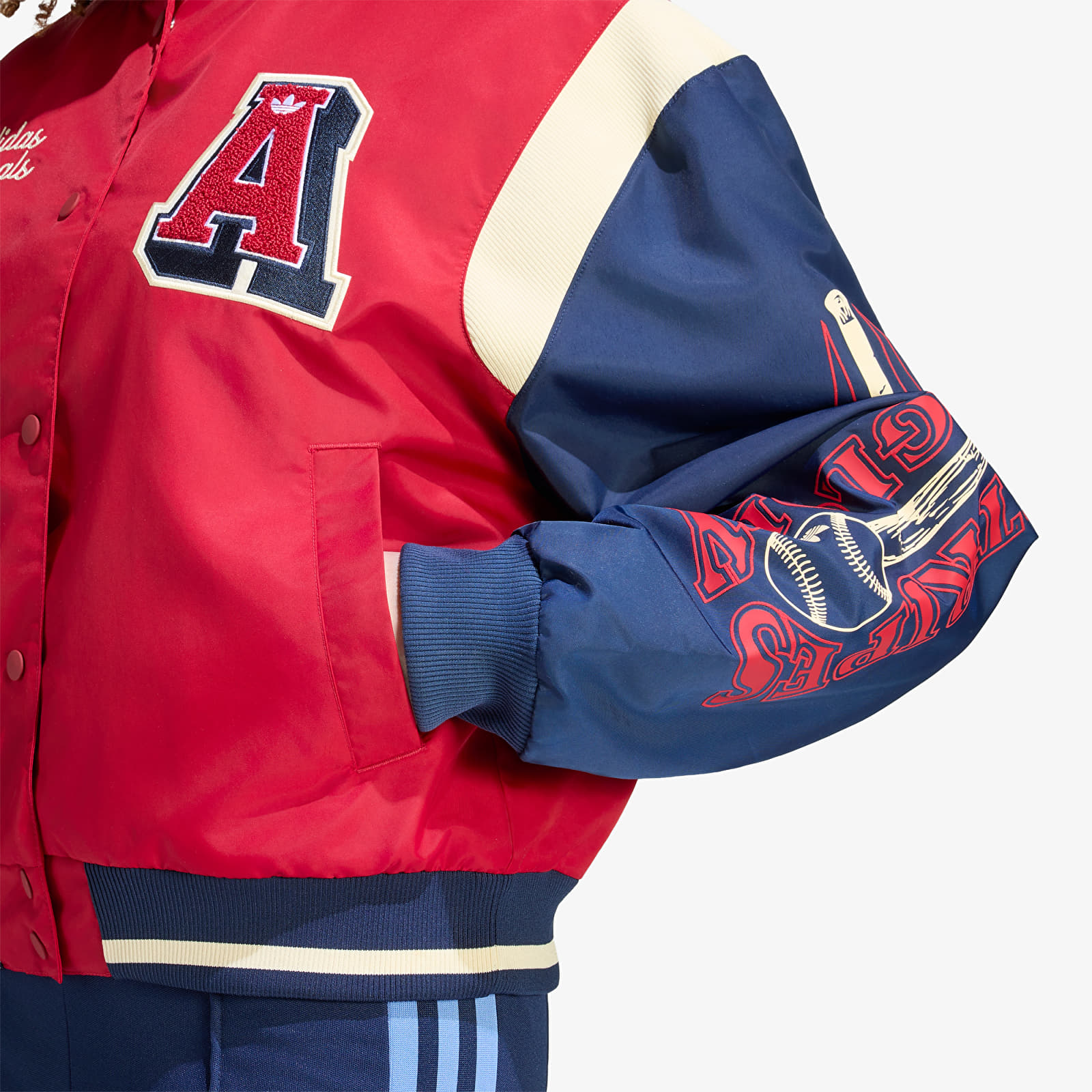Women's bomber jackets adidas Jkt With Badges Team Victory Red/ Night Indigo