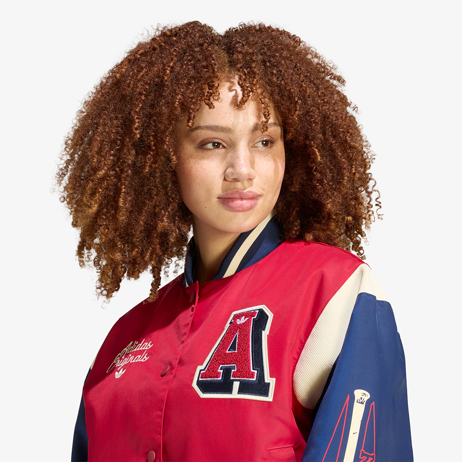 Women's bomber jackets adidas Jkt With Badges Team Victory Red/ Night Indigo