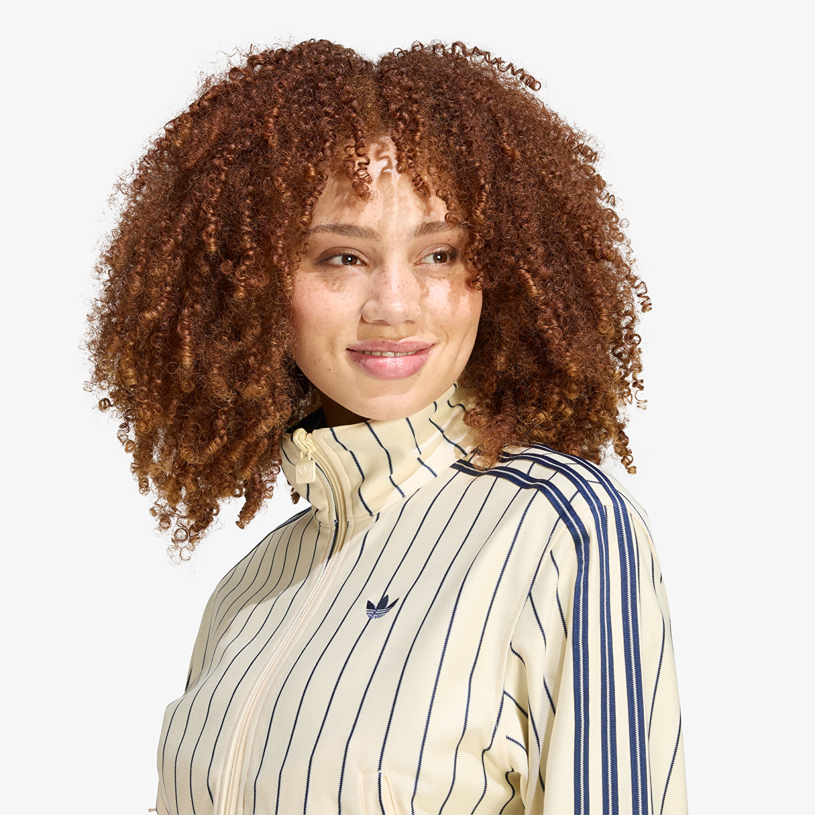 Hettegensere og sweatshirts adidas Reversible Firebird Track Top Warm Vanilla/ Night Indigo