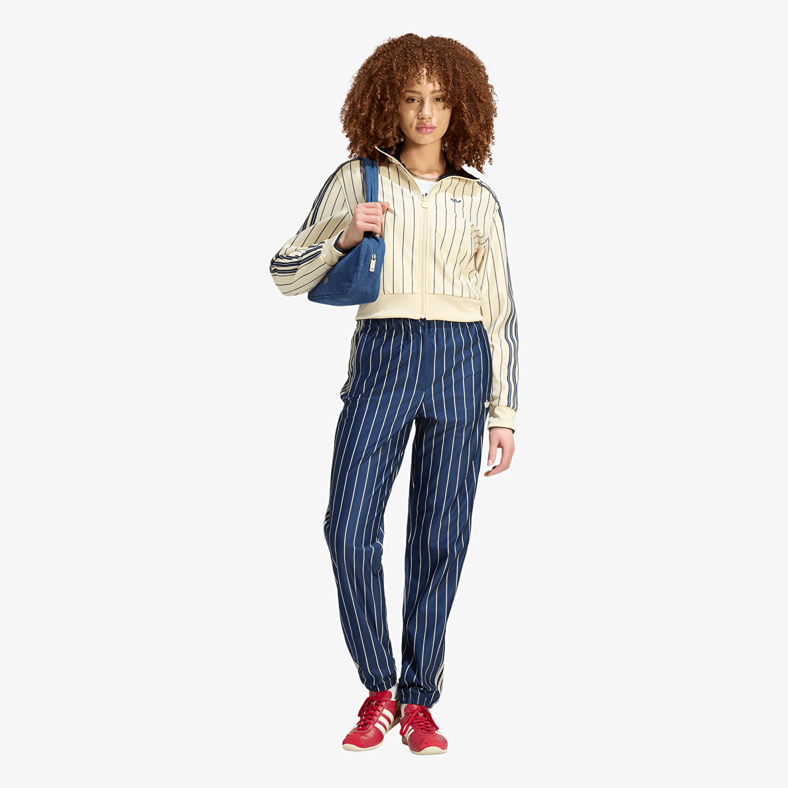 Hettegensere og sweatshirts adidas Reversible Firebird Track Top Warm Vanilla/ Night Indigo