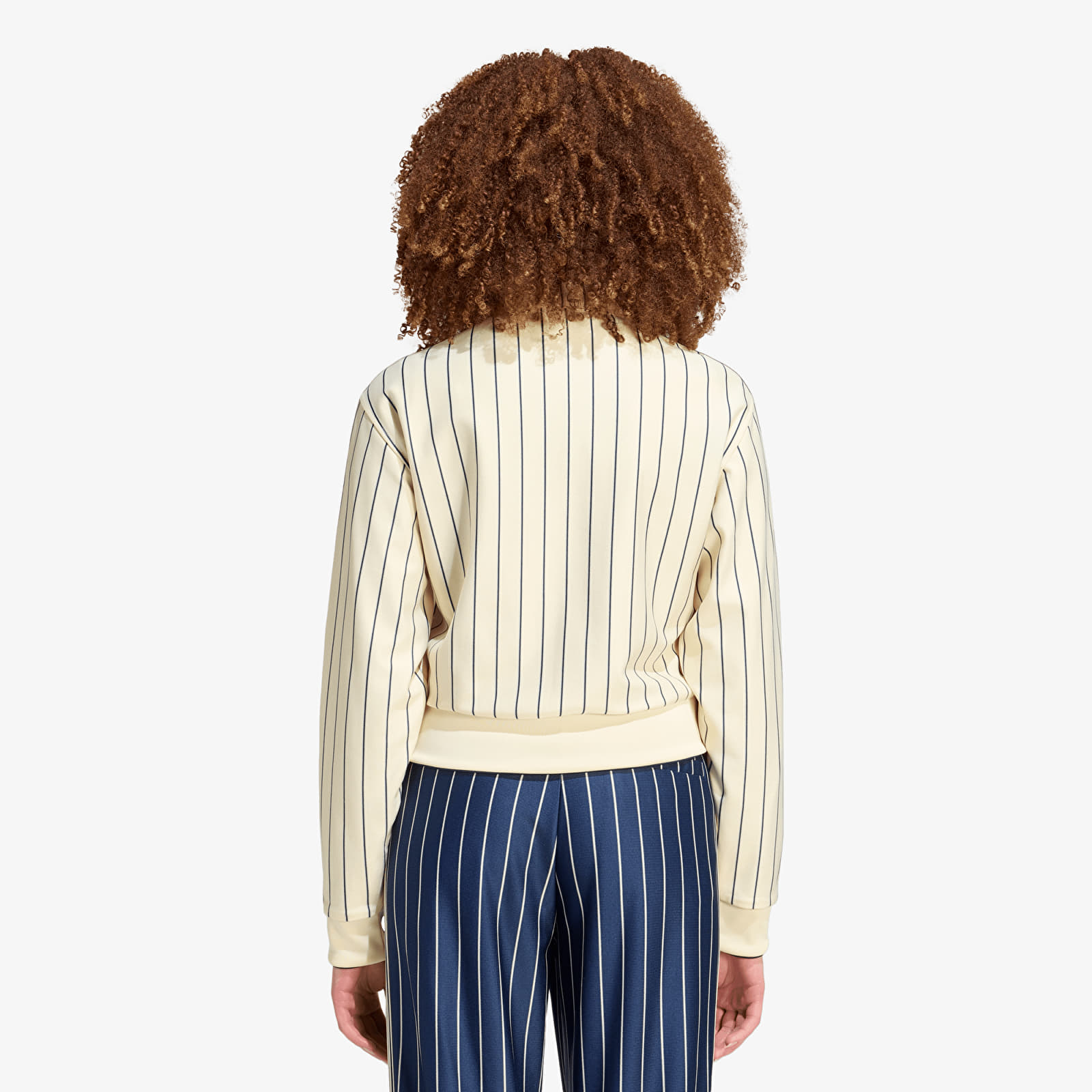 Hettegensere og sweatshirts adidas Reversible Firebird Track Top Warm Vanilla/ Night Indigo