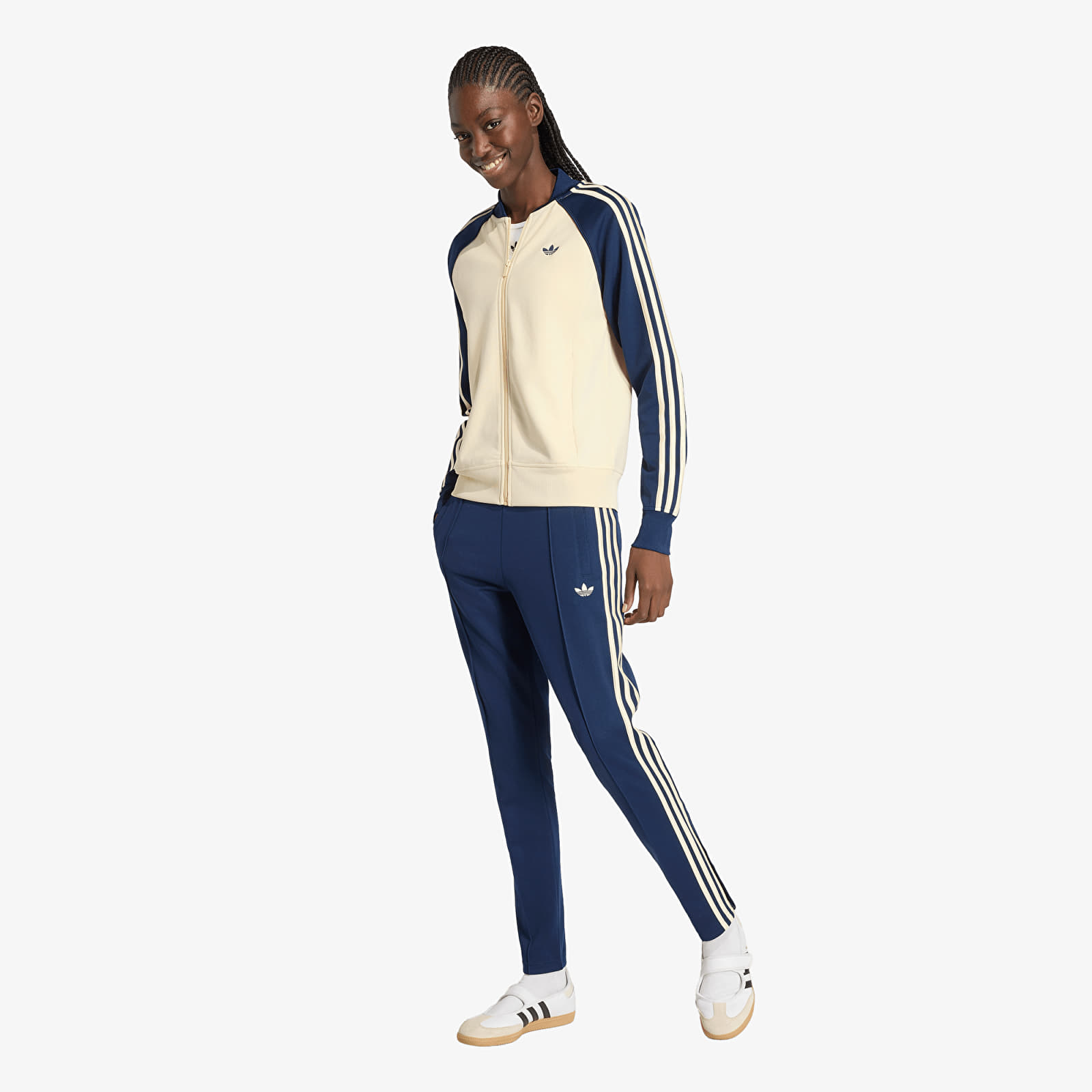 Hettegensere for kvinner adidas Sst Classic Track Top Warm Vanilla/ Night Indigo