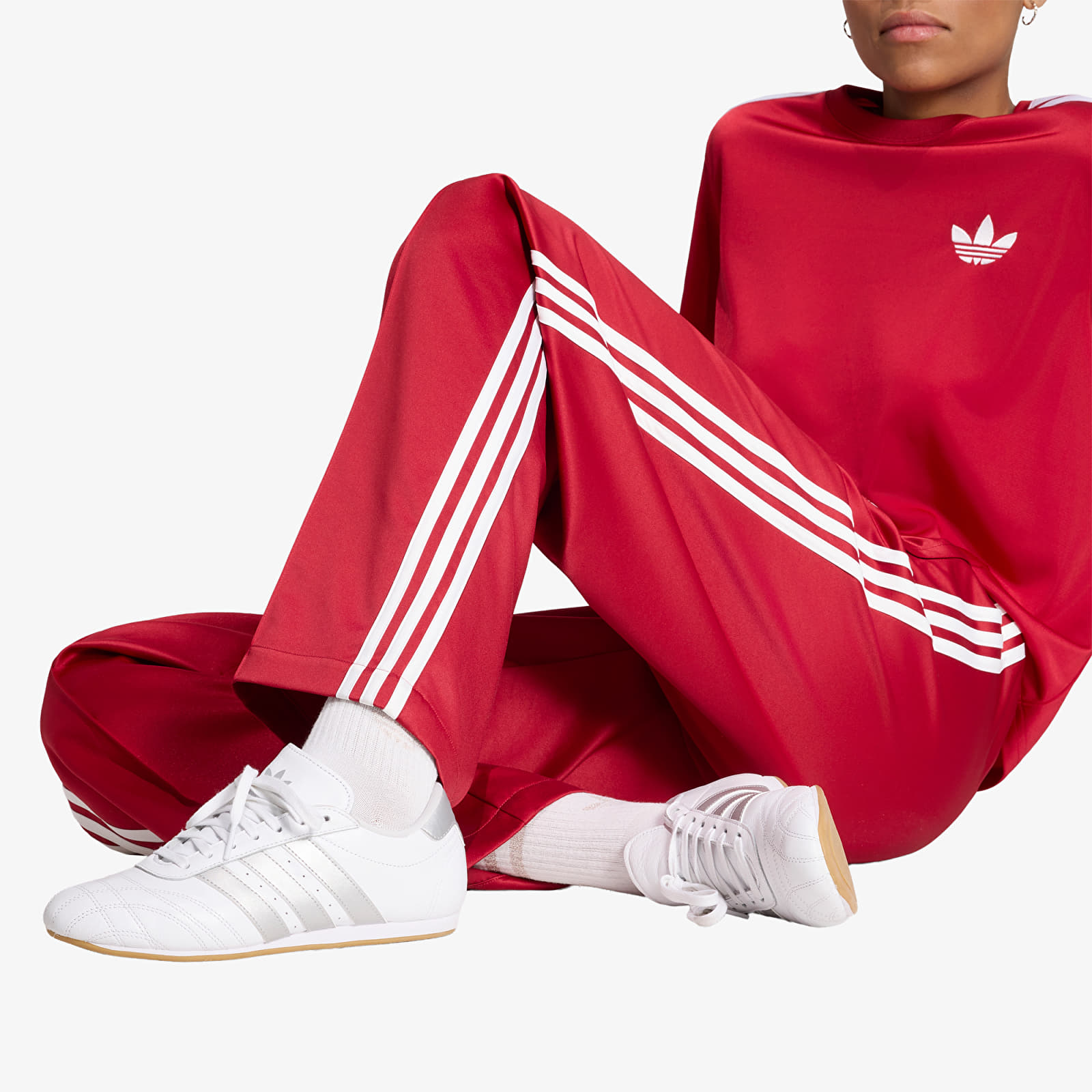 Pantaloni adidas Sst Loose Tp Team Victory Red/ White
