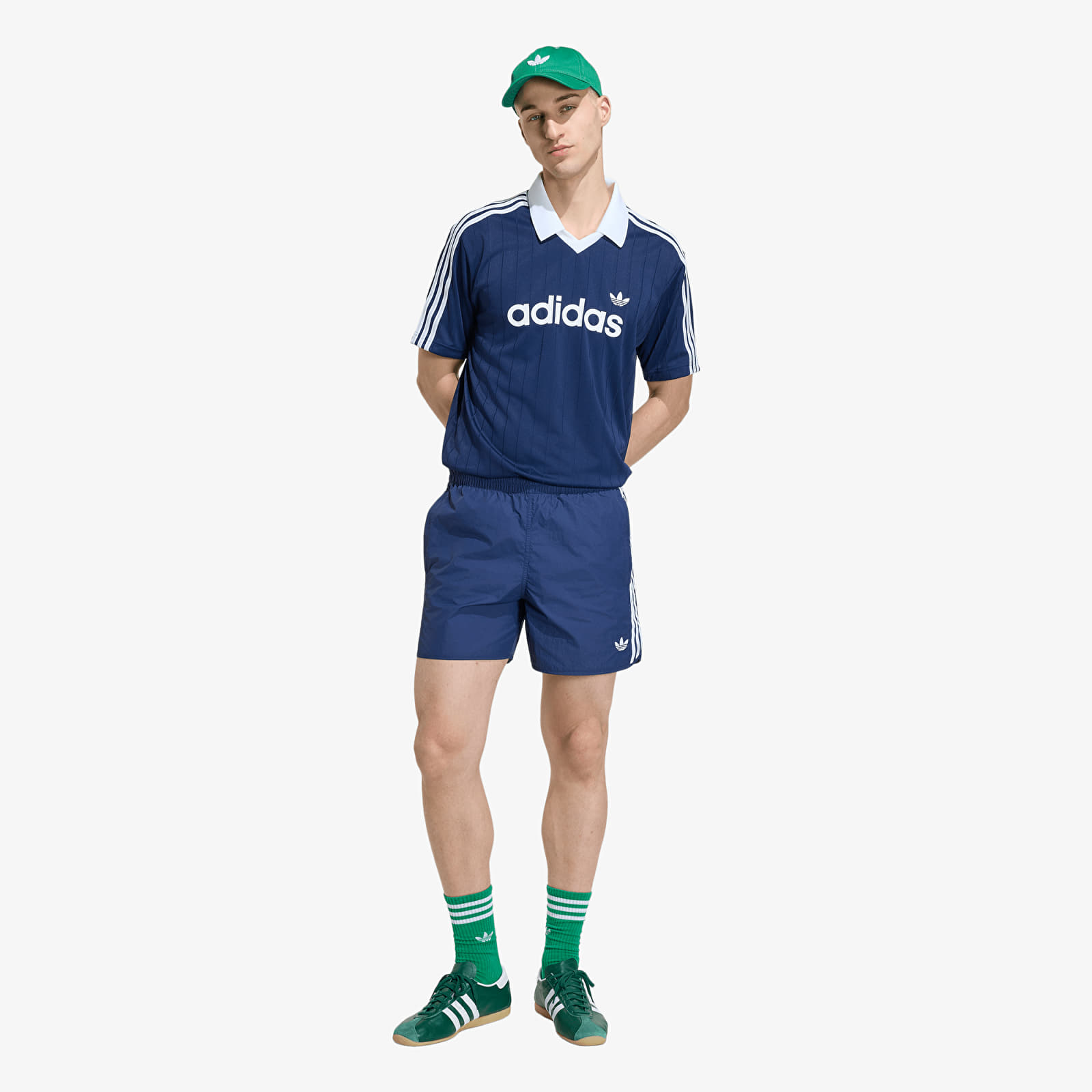Muški dresovi adidas Pinstr Jsy Night Indigo/ White