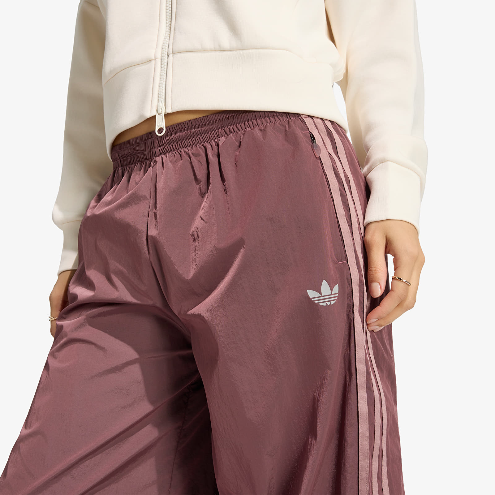 Women's sweatpants adidas Teamgeist Tp Quiet Crimson/ Reflective Silver/ Wonder Oxide