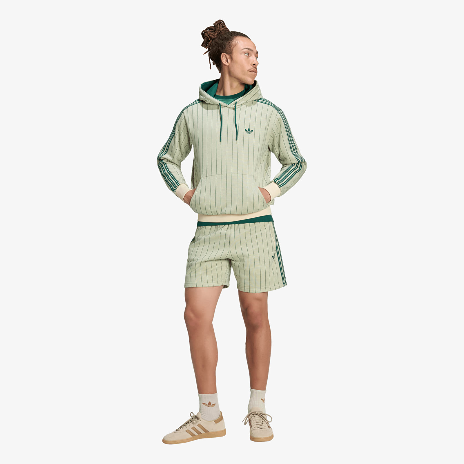 Men's hoodies adidas Pinstripes Hoodie Warm Vanilla