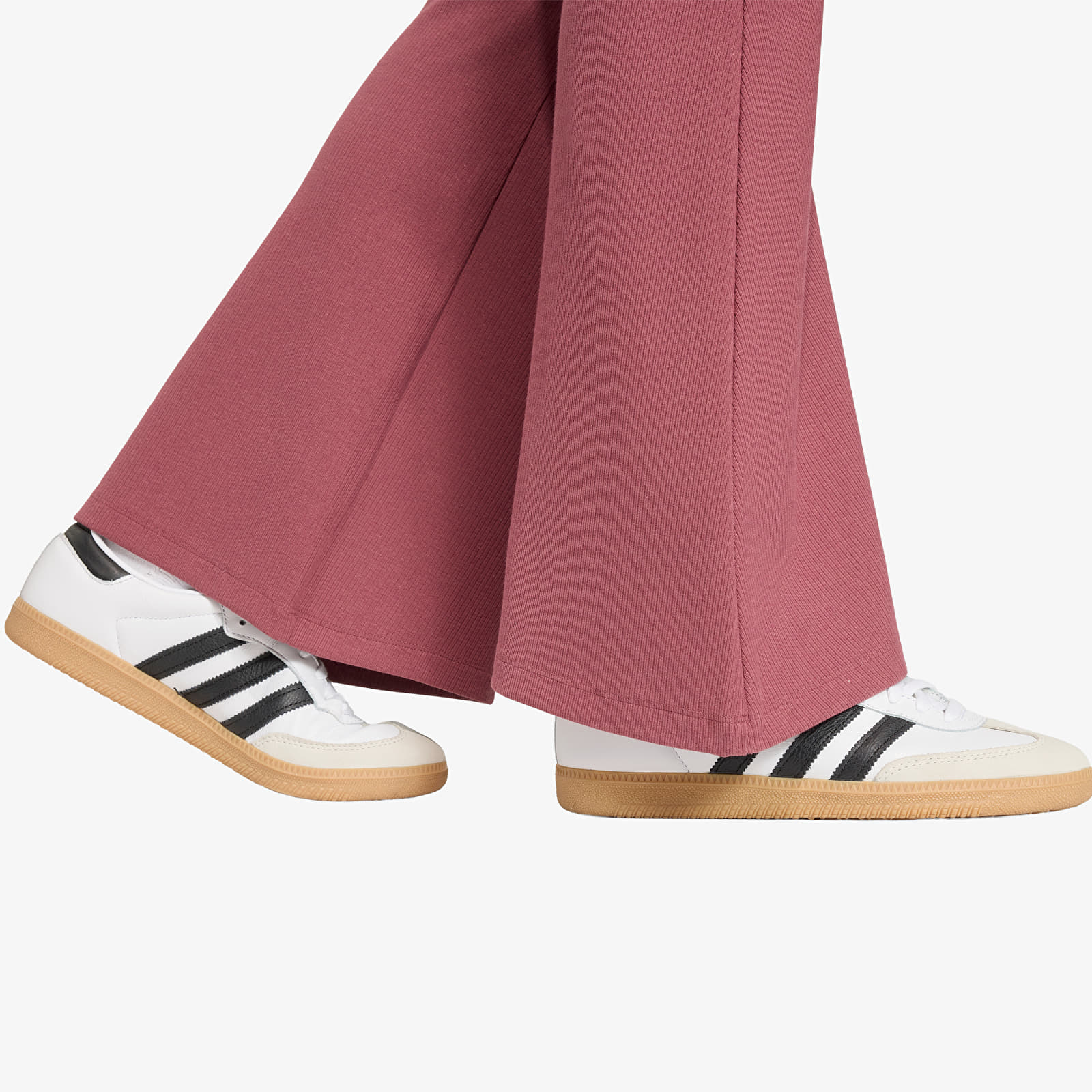 Leggings adidas Essentials Rib Flared Leggings Quiet Crimson