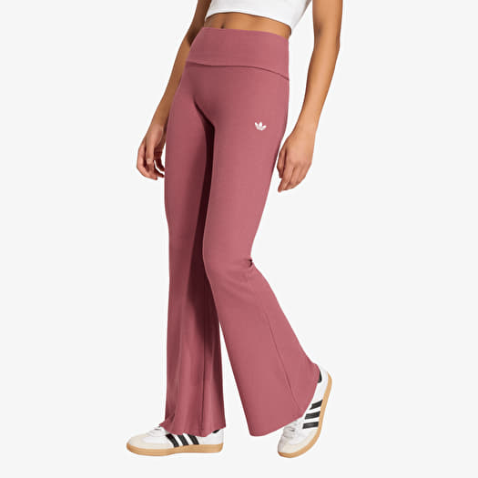 Leggins adidas Essentials Rib Flared Leggings Quiet Crimson