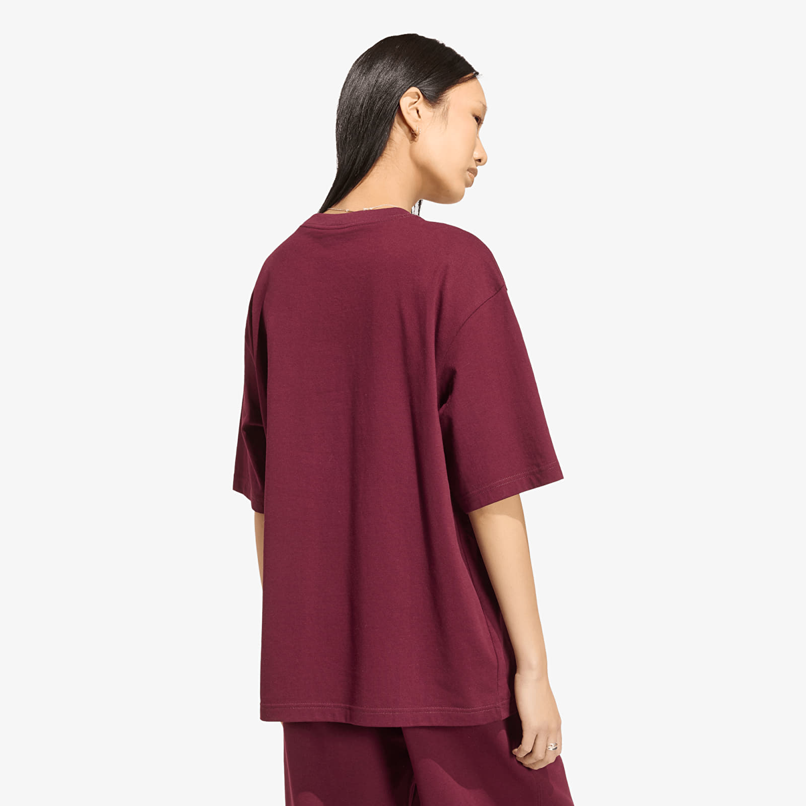 Magliette da donna adidas Ess Tee Os Maroon