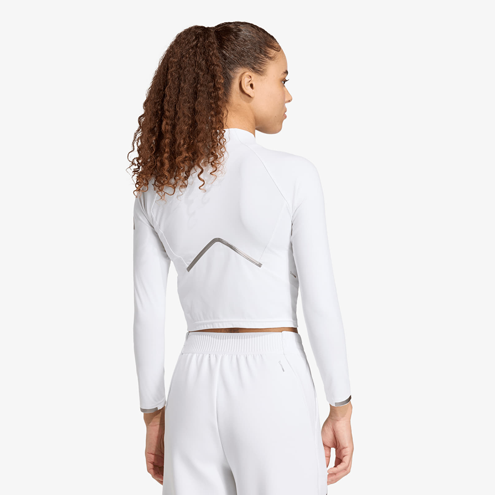 Damen T-Shirts  adidas Ls Pro White
