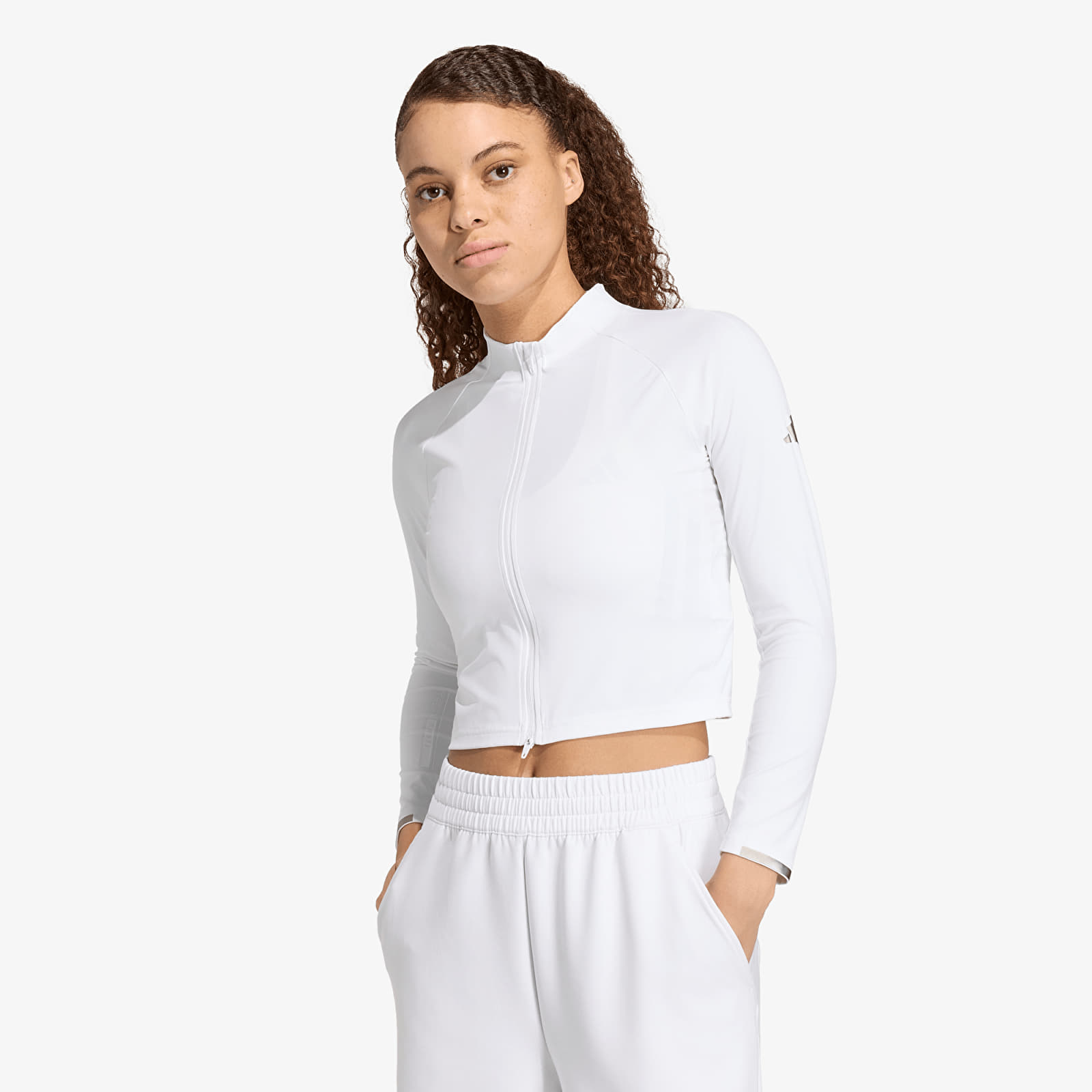 Damen T-Shirts  adidas Ls Pro White