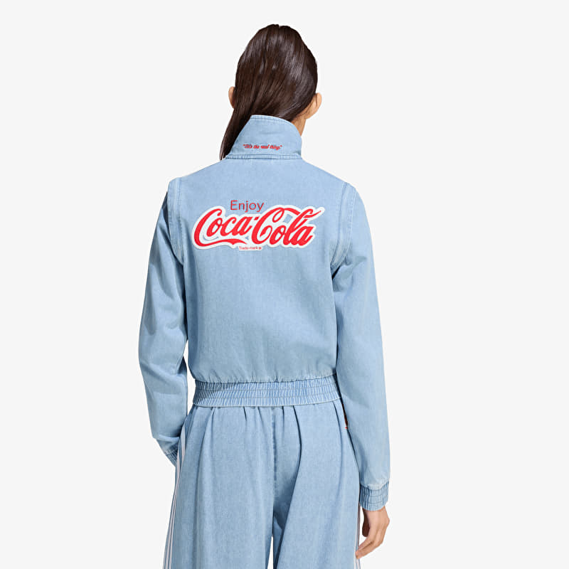 adidas x Coca Cola Firebird Reg Denim Track Top Light Denim | Footshop