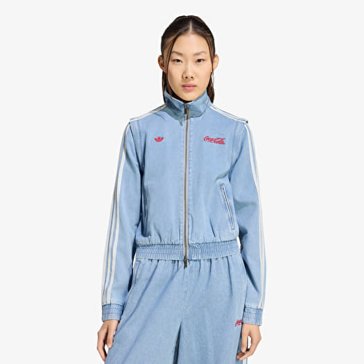 Jakna adidas x Coca Cola Firebird Reg Denim Track Top Light Denim