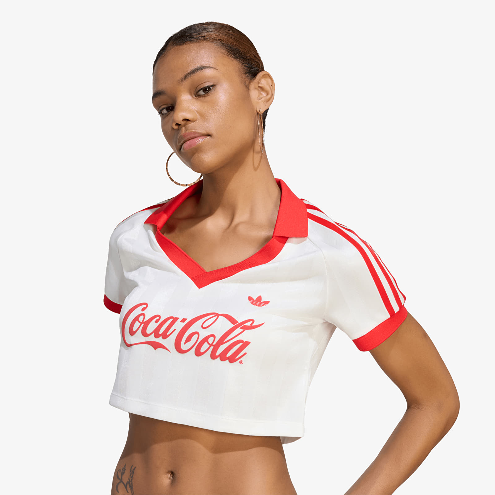 Maillots adidas x Coca Cola Cropped Jersey Core White