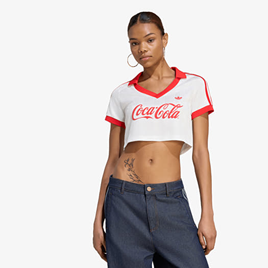 Jersey adidas x Coca Cola Cropped Jersey Core White