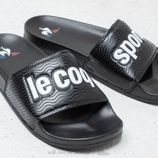 Men s shoes Le Coq Sportif Slide Sport Black Footshop