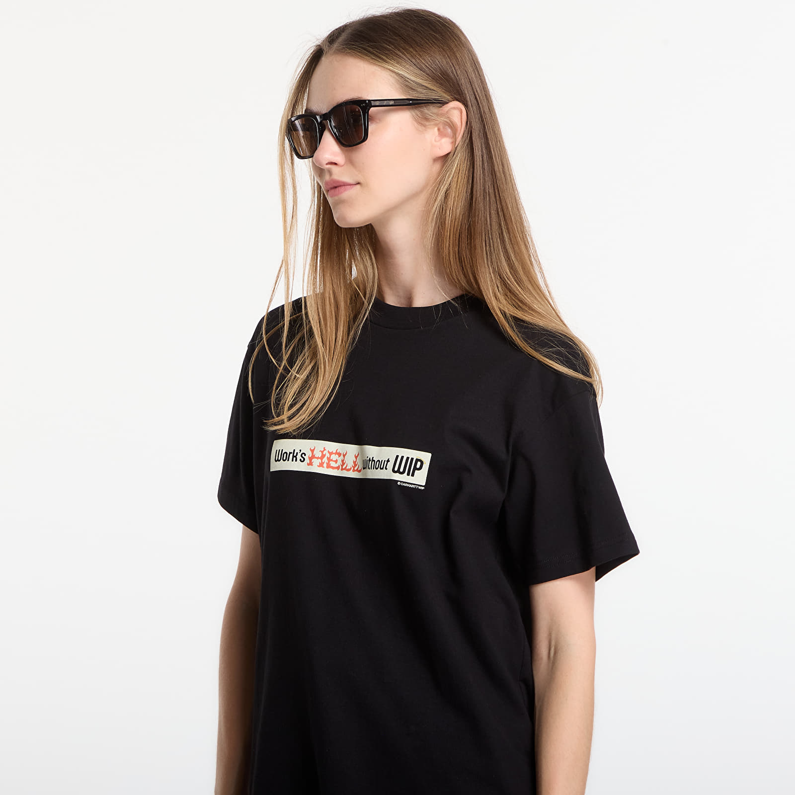 Camisetas de hombre Carhartt WIP S/S Bumper Stickers T-Shirt UNISEX Black