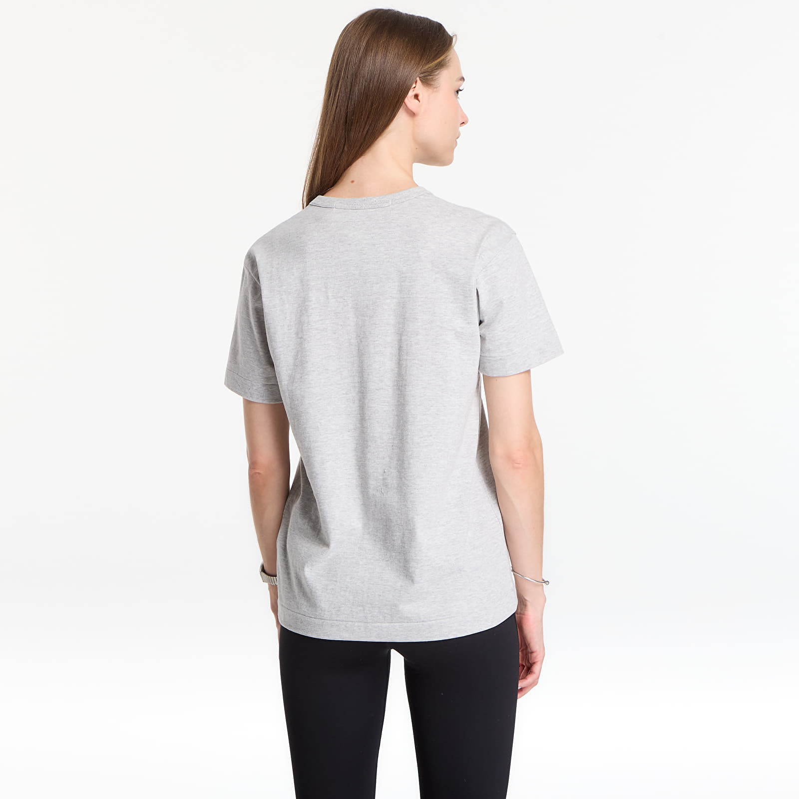 Camisetas Comme des Garçons PLAY T-Shirt Logo Print Knit UNISEX Top Gray