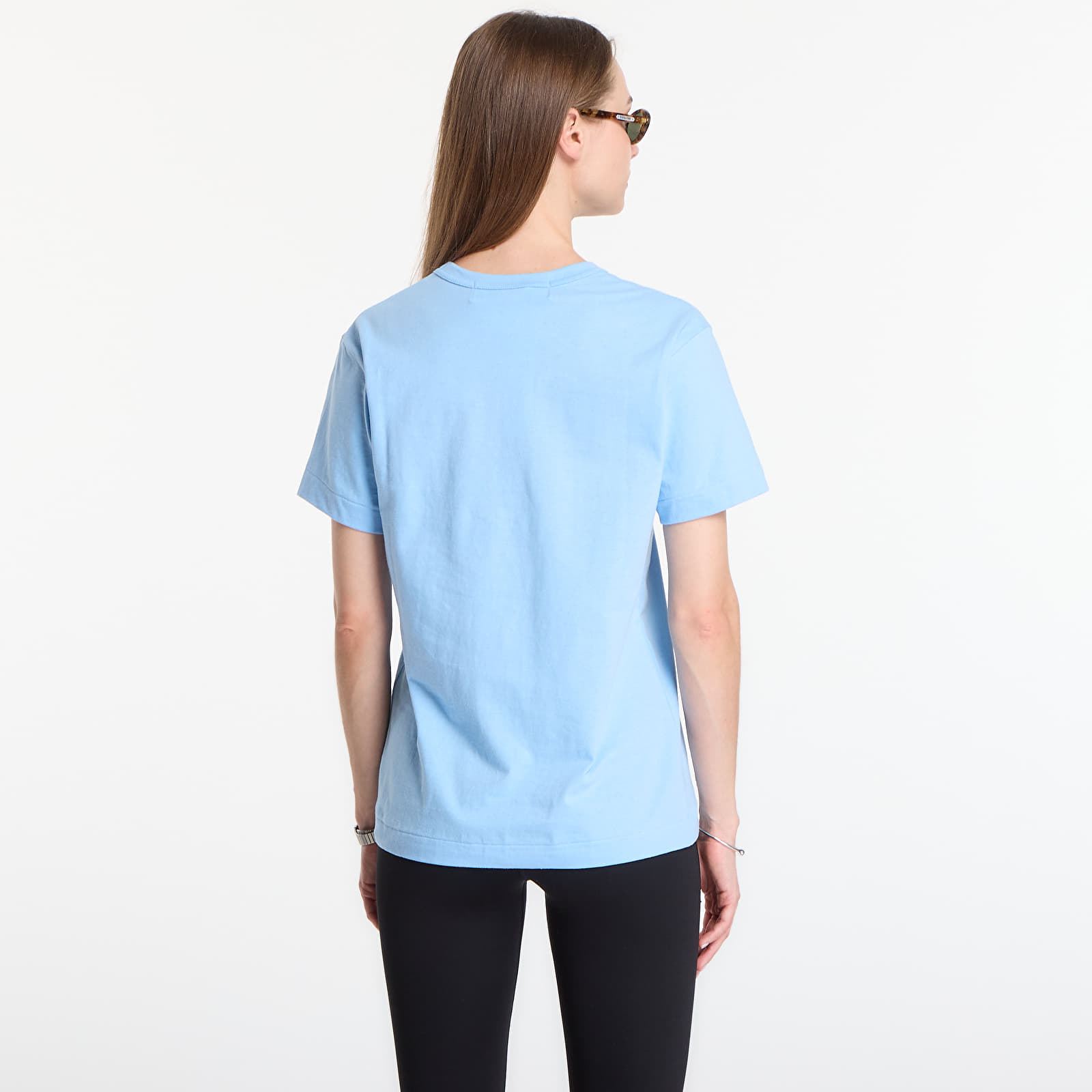 T-shirts Comme des Garçons PLAY T-Shirt Red Emblem Knit UNISEX Blue