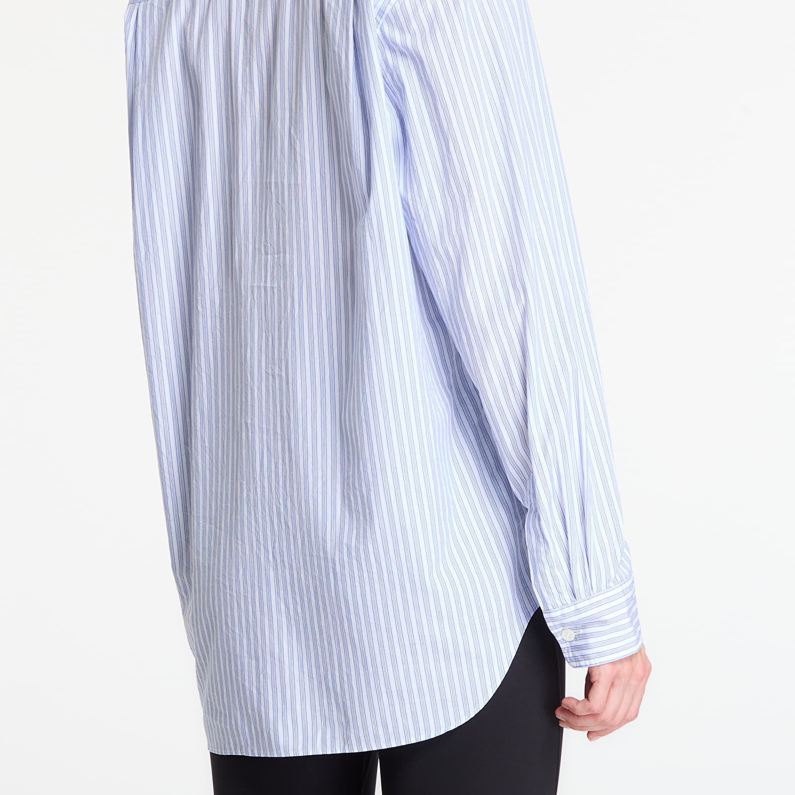 Ризи Comme des Garçons PLAY Shirt Black Emblem Woven UNISEX Blue