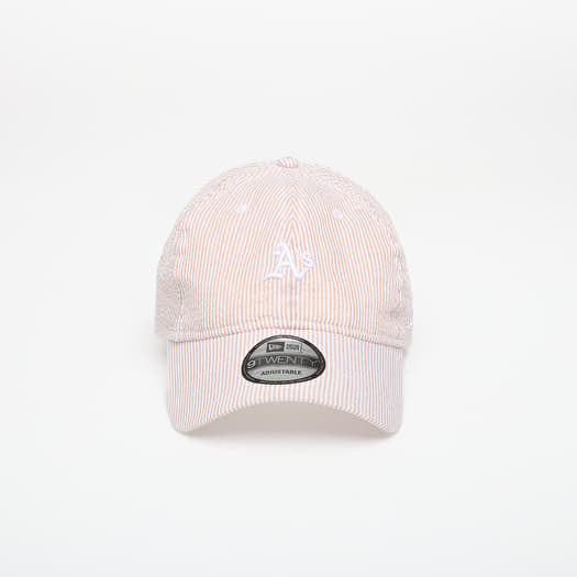 Keps New Era 9TWENTY MLB Seersucker Oakland Athletics Stone/ Optic White