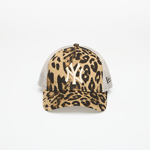 Casquette New Era 9FORTY MC AF Trucker Leopard New York Yankees NFL Brown Suede
