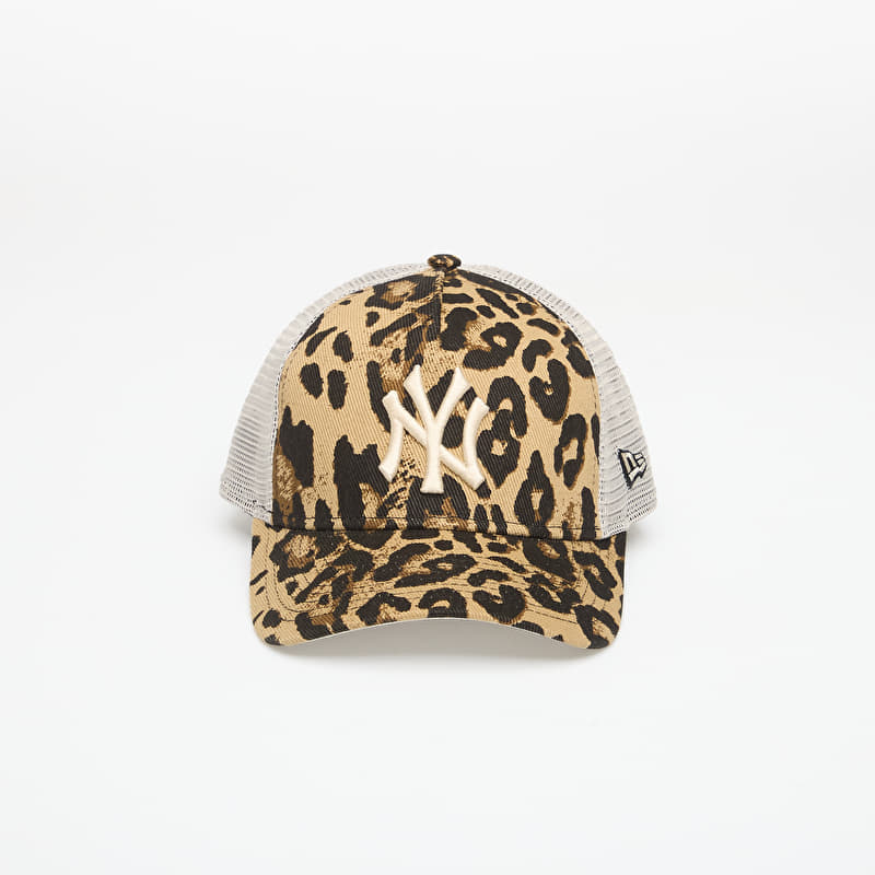 Casquette New Era 9FORTY MC AF Trucker Leopard New York Yankees NFL Brown Suede