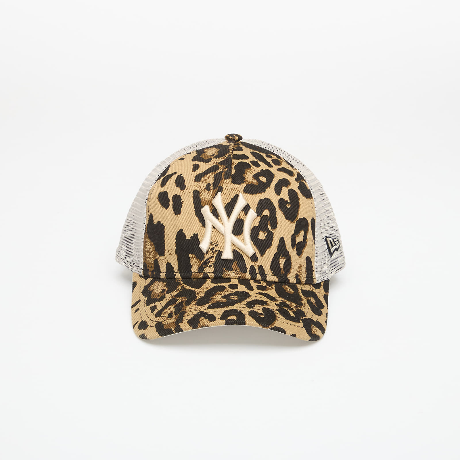 Caps for menn New Era 9FORTY MC AF Trucker Leopard New York Yankees NFL Brown Suede
