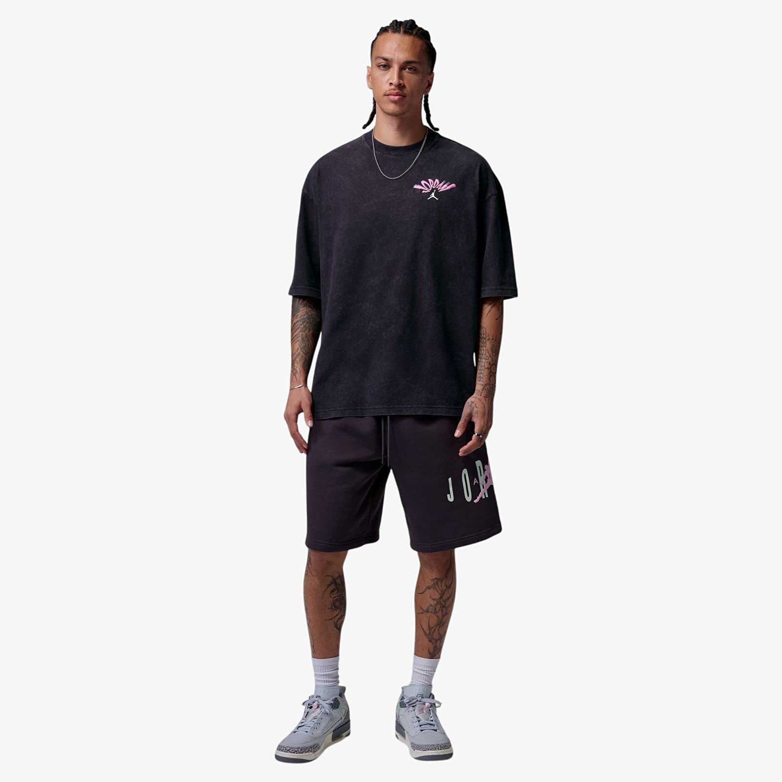 T-shirts Jordan Flight Men's T-Shirt Black/ White