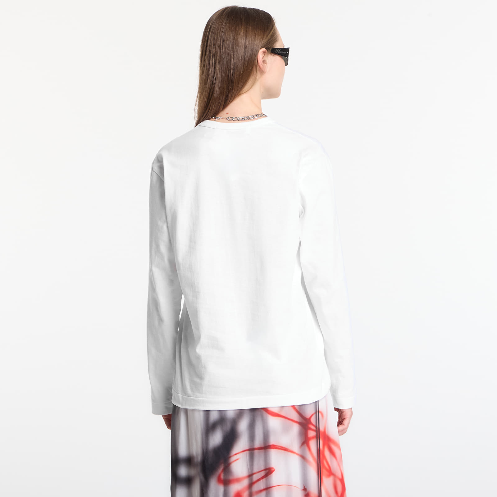 T-shirts Comme des Garçons PLAY T-Shirt Black Emblem Knit UNISEX White