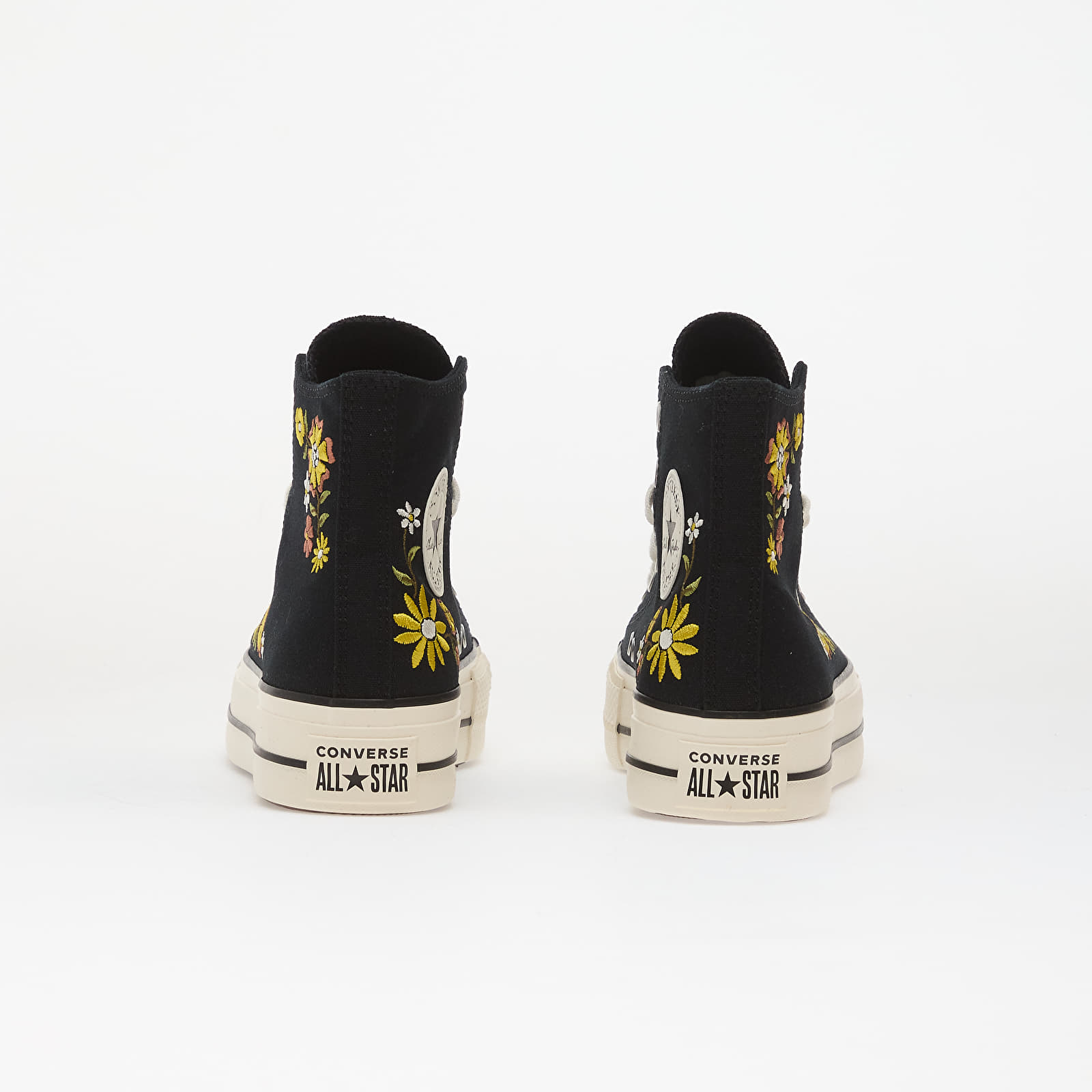Women's shoes Chuck Taylor All Star Lift Embroidered Flowers - Converse Black/ Egret/ Bright Outlook