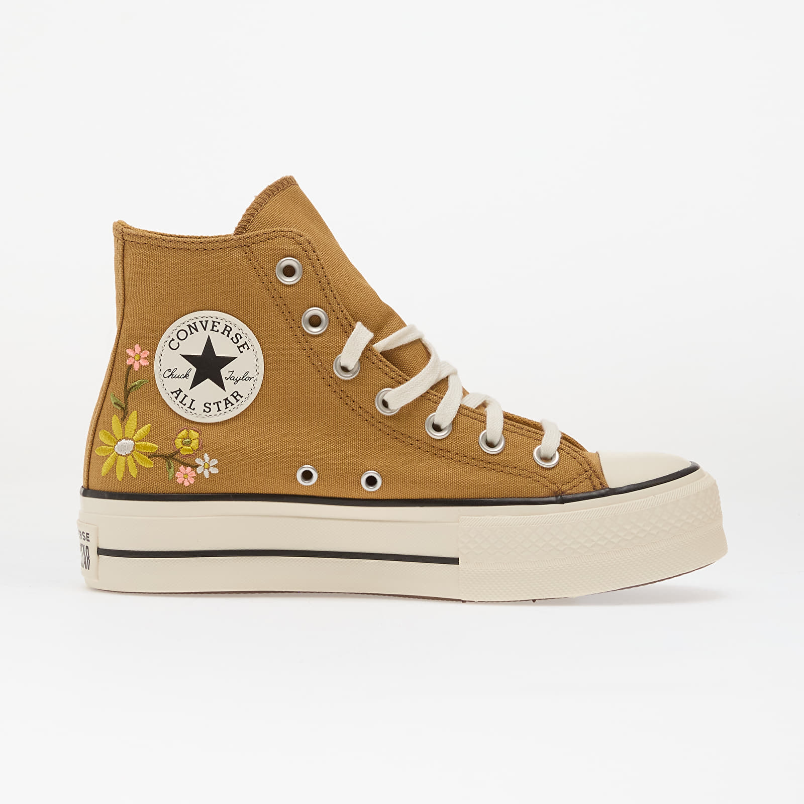 Damesschoenen Chuck Taylor All Star Lift Embroidered Flowers - Converse Honey Stick/ Egret