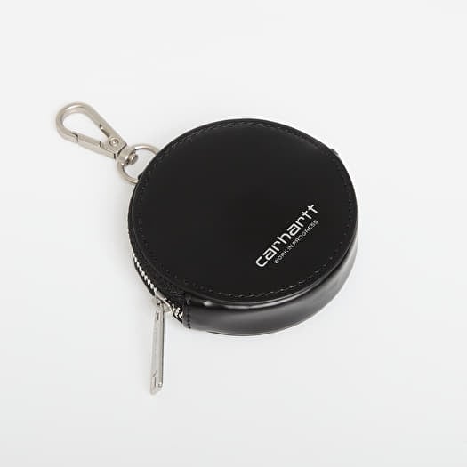Lommebok Carhartt WIP Script Coin Wallet Black/ Silver