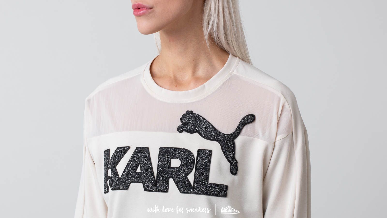 Kapucnis pulóverek és pulcsik Puma x Karl Lagerfeld Crewneck Birch