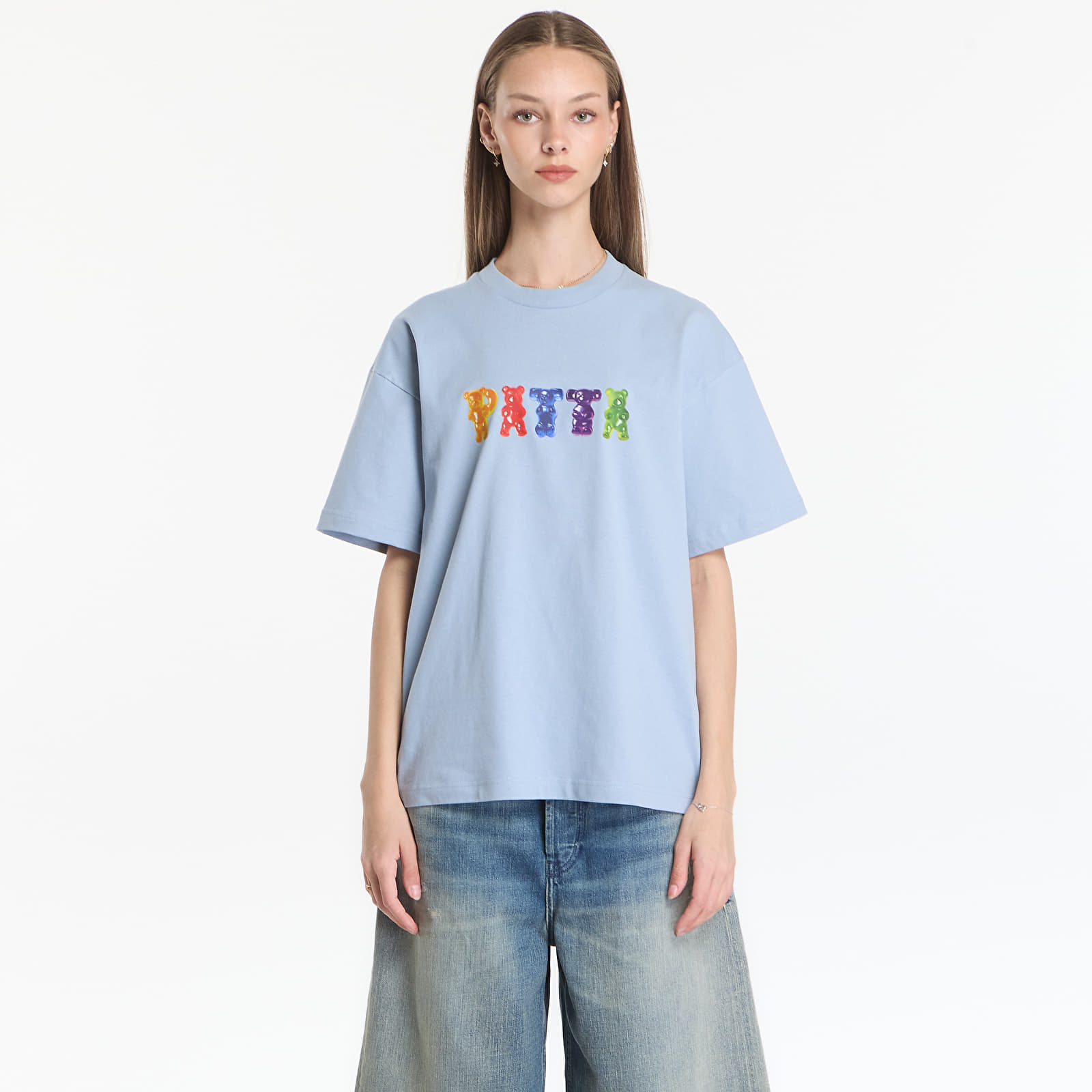 T-krekli Patta Gummi T-Shirt UNISEX Dusty Blue