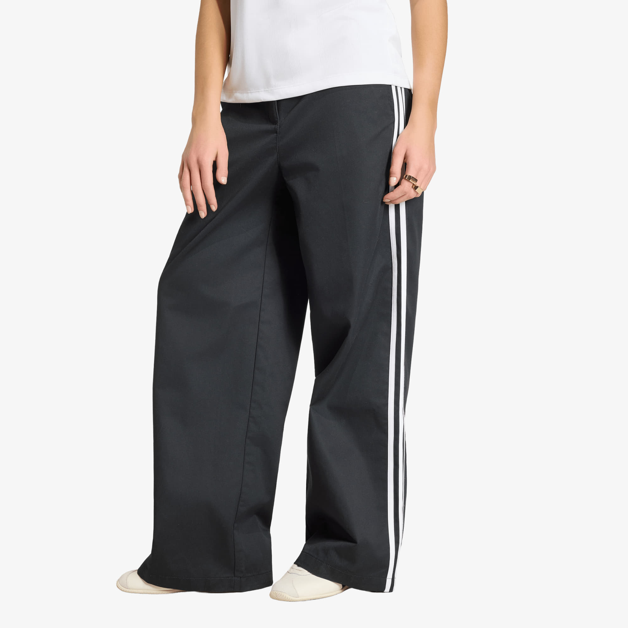 Панталони adidas Tailored Pants Black/ White L/42