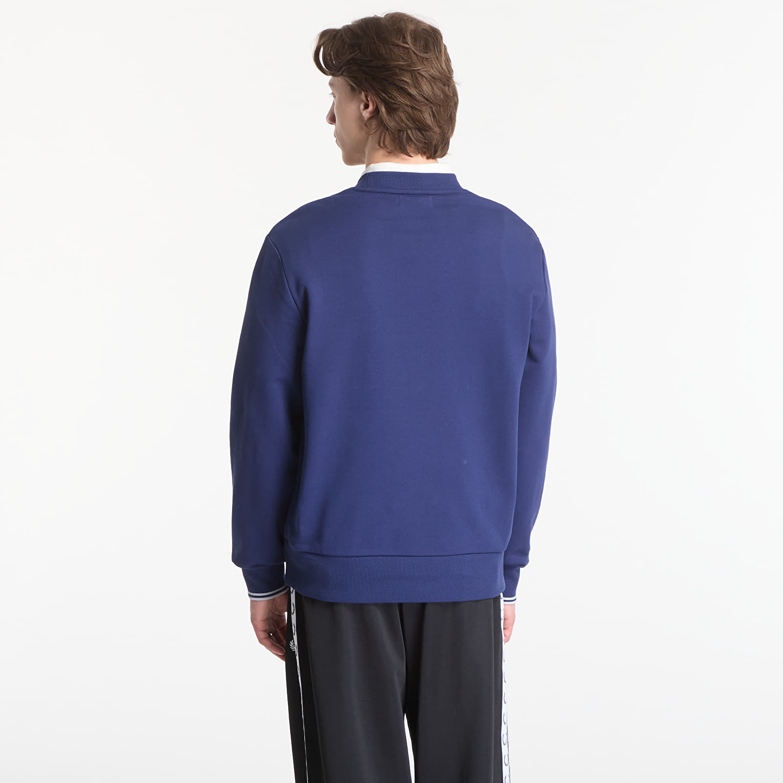Men's hoodies Fred Perry Crew Neck Sweatshirt Blue